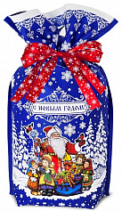 Мешочек  Долгожданные подарки синий